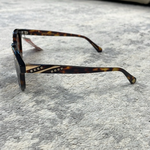 New Coco and Breezy Acacia Tortoise 204 Studded Sunglasses Brown - Picture 7 of 16